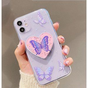 iphone 12  Pro Max Mini 11 Case Butterfly & Holder